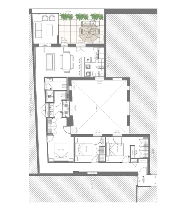 Plano de planta — Reforma cuidada y vida junto al Retiro, Retiro - Ibiza