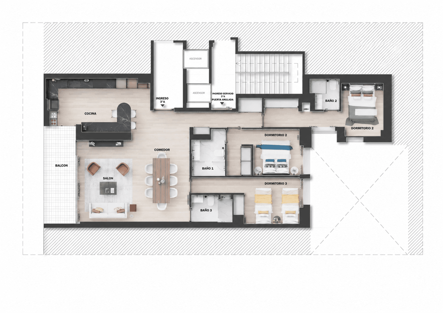 Plano de planta — Vida urbana y conexión privilegiada en Castellana, Barrio de Salamanca - Castellana