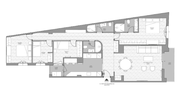 Plano de planta — Cuatro dormitorios y terraza en Ibiza, Retiro - Ibiza