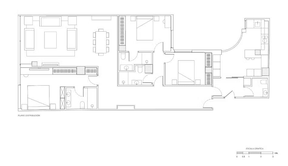 Plano de planta — Confort y vida urbana junto al Retiro, Retiro - Ibiza
