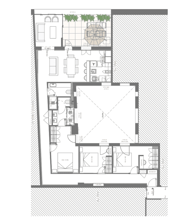 Plano de planta — Reforma cuidada y vida junto al Retiro, Retiro - Ibiza