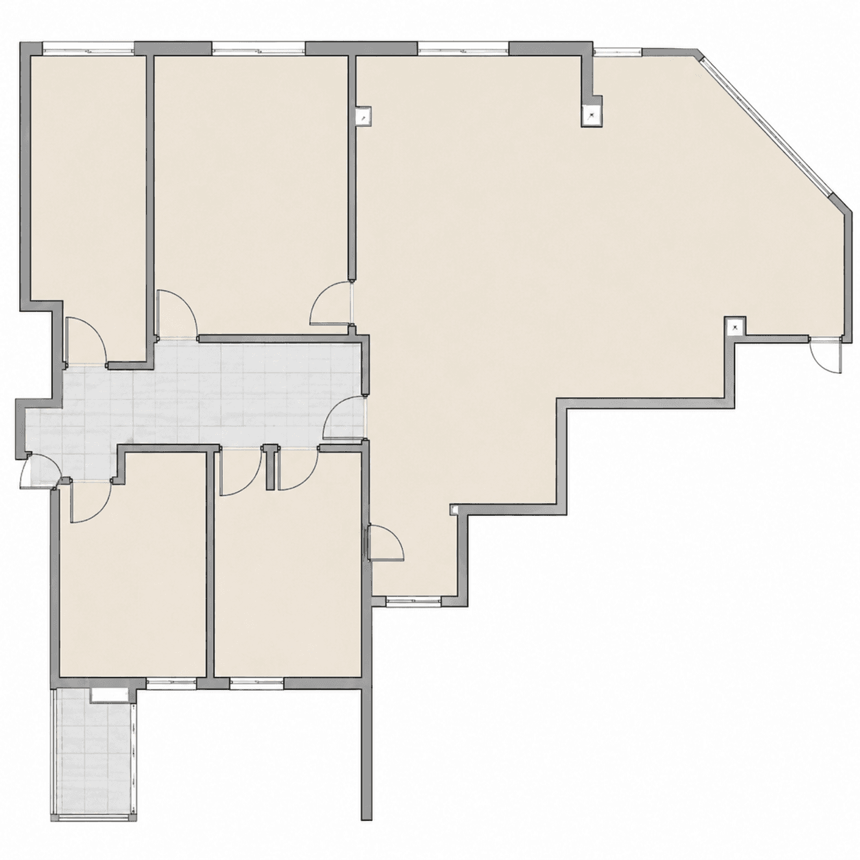 Plano de planta — Potencial, amplitud y futuro en Vallehermoso, Chamberí - Vallehermoso