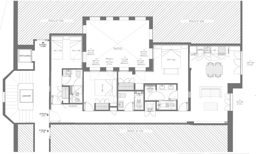 Plano de planta — Funcionalidad total en el corazón de Lista, Barrio de Salamanca - Lista
