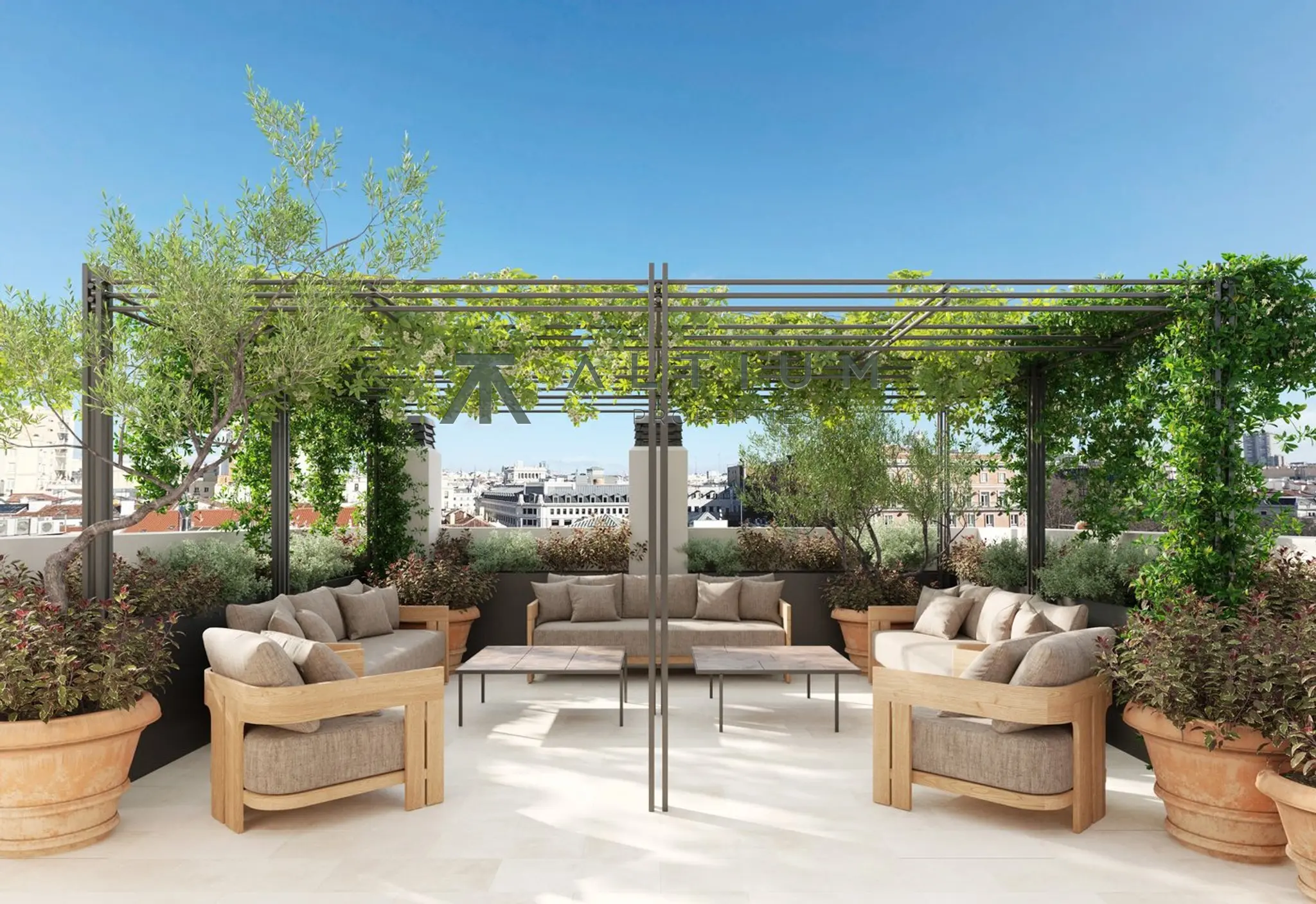 Ático dúplex Art Déco con 130 m² de terrazas en Cortes