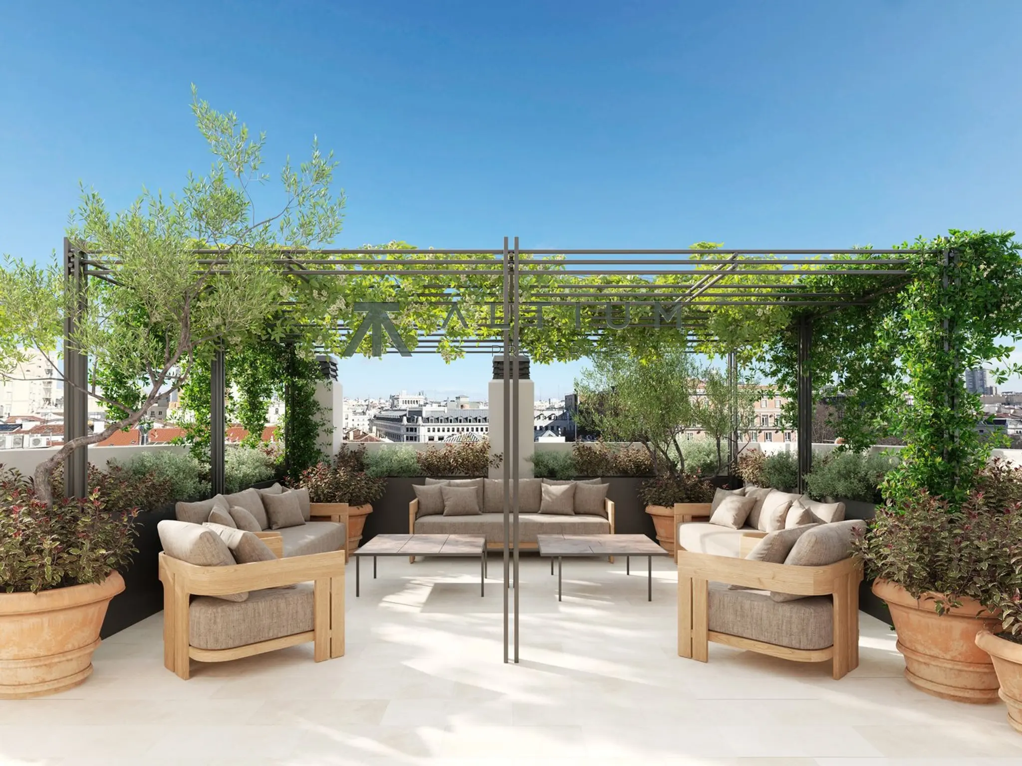 Ático dúplex Art Déco con 130 m² de terrazas en Cortes