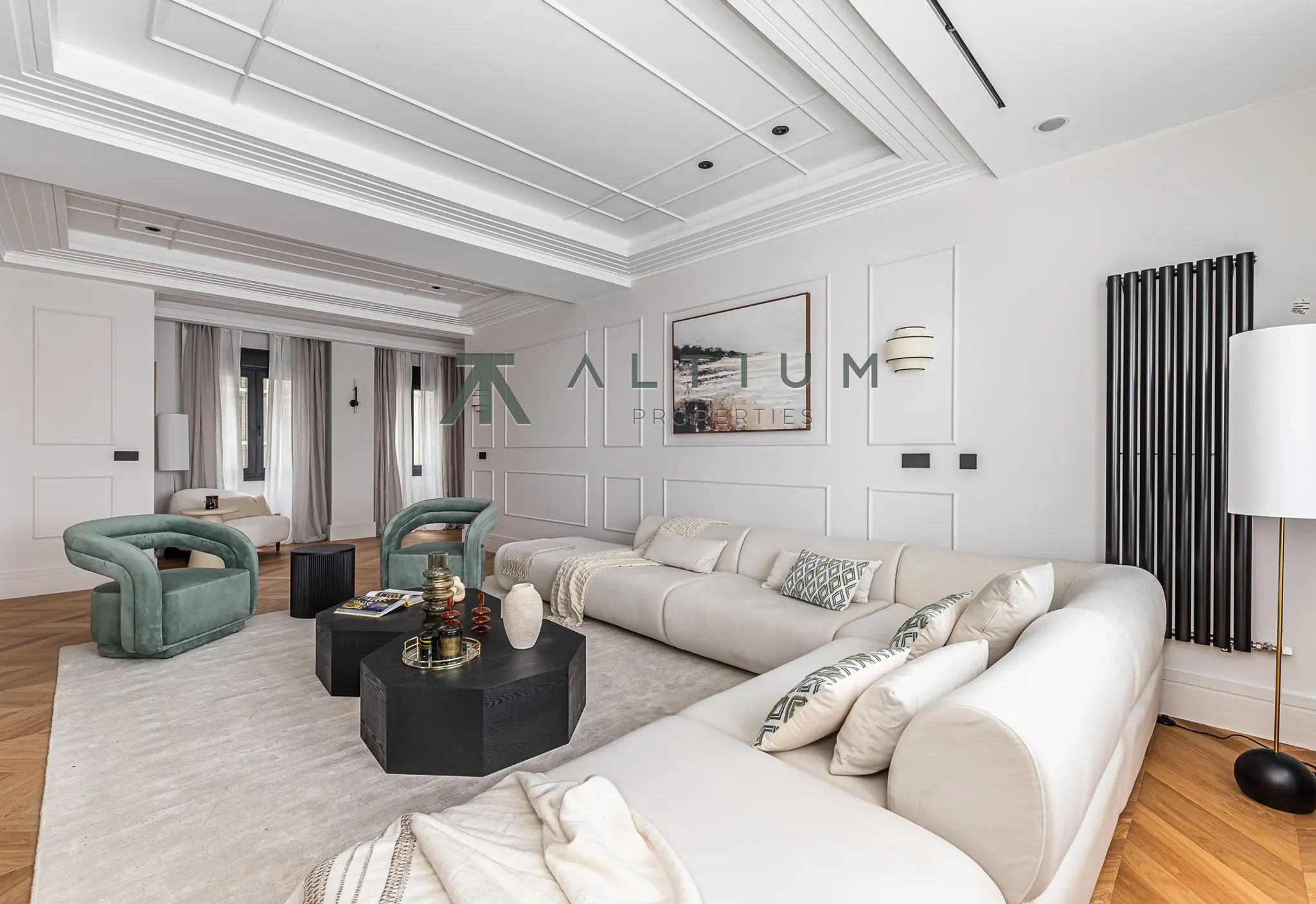 A 77 sqm living area within a grand Castellana residence