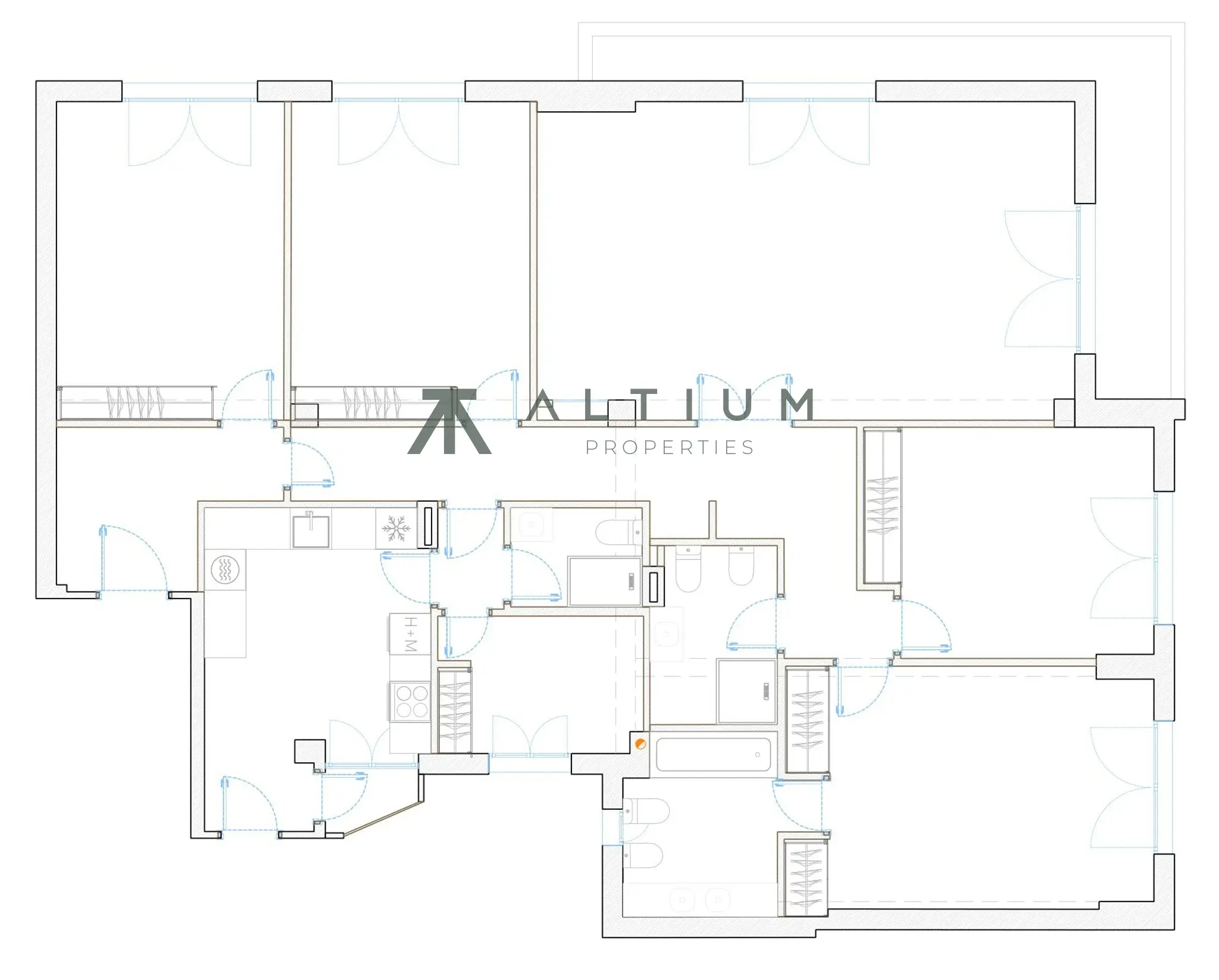 Terraza, garaje y 195 m² para crear en Ríos Rosas