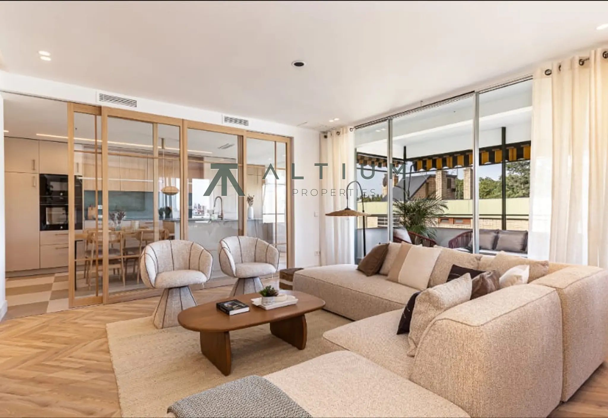 Terraza, jardines y calma residencial en Moncloa-Aravaca
