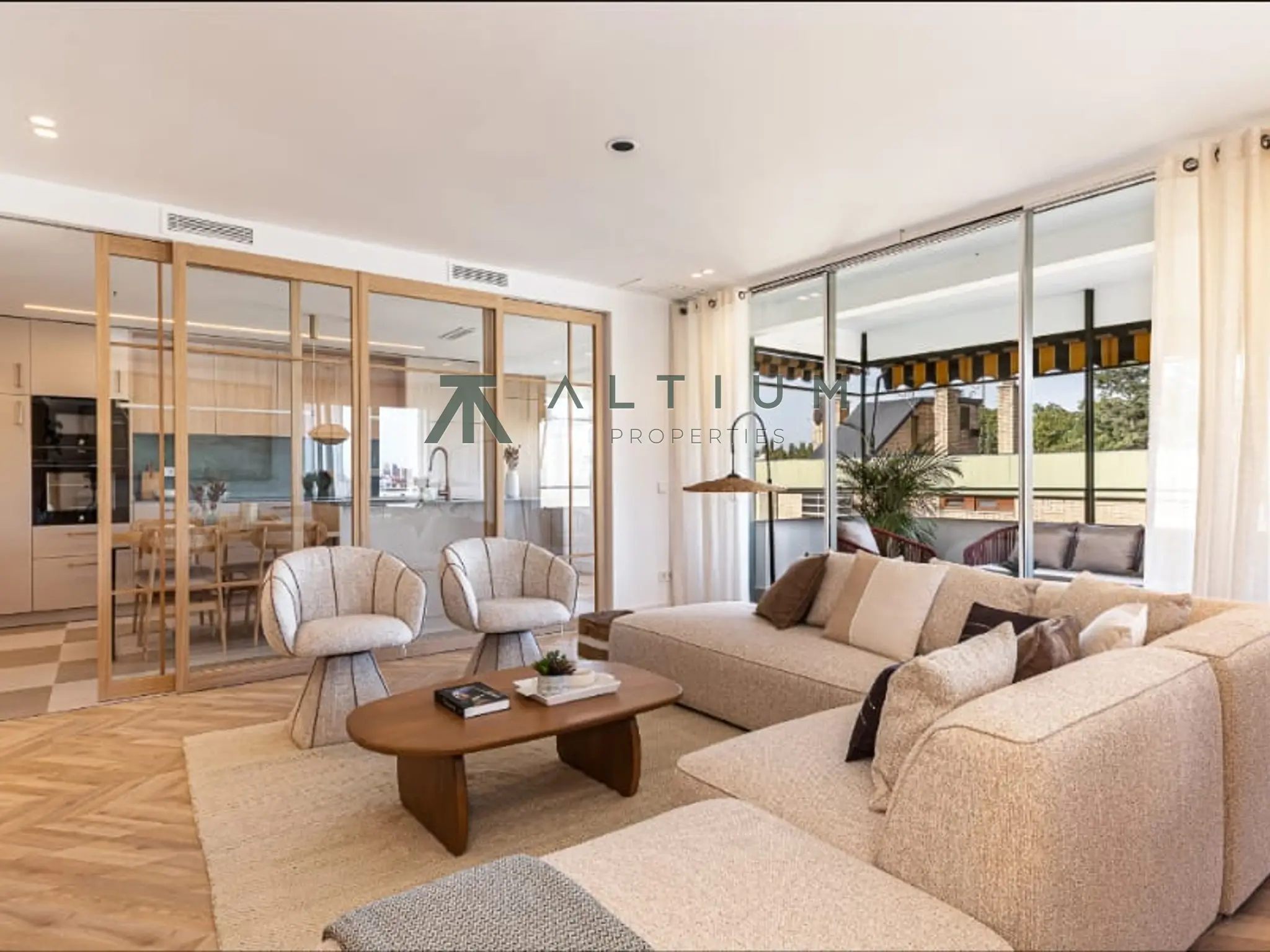 Terraza, jardines y calma residencial en Moncloa-Aravaca