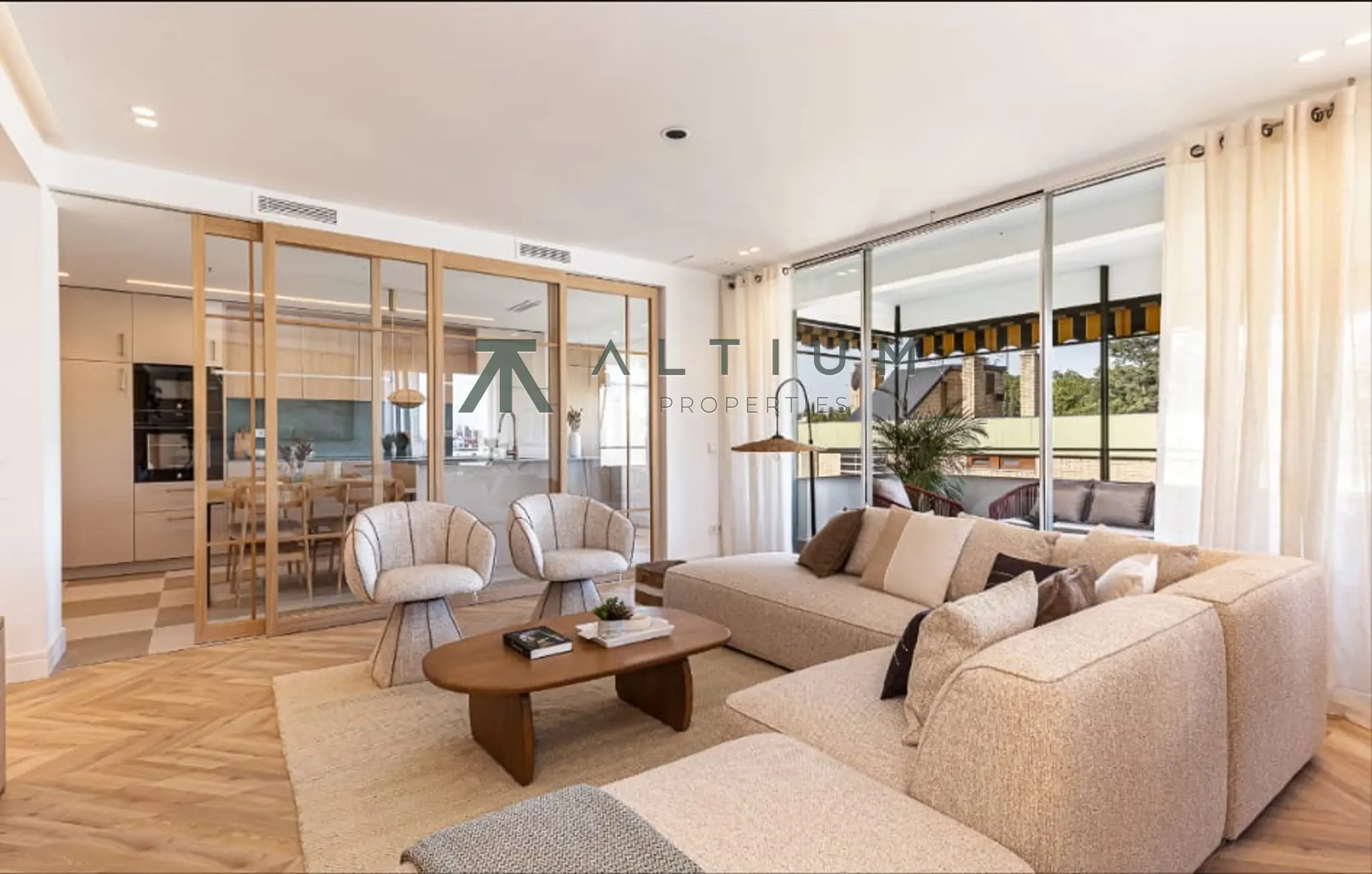 Terraza, jardines y calma residencial en Moncloa-Aravaca