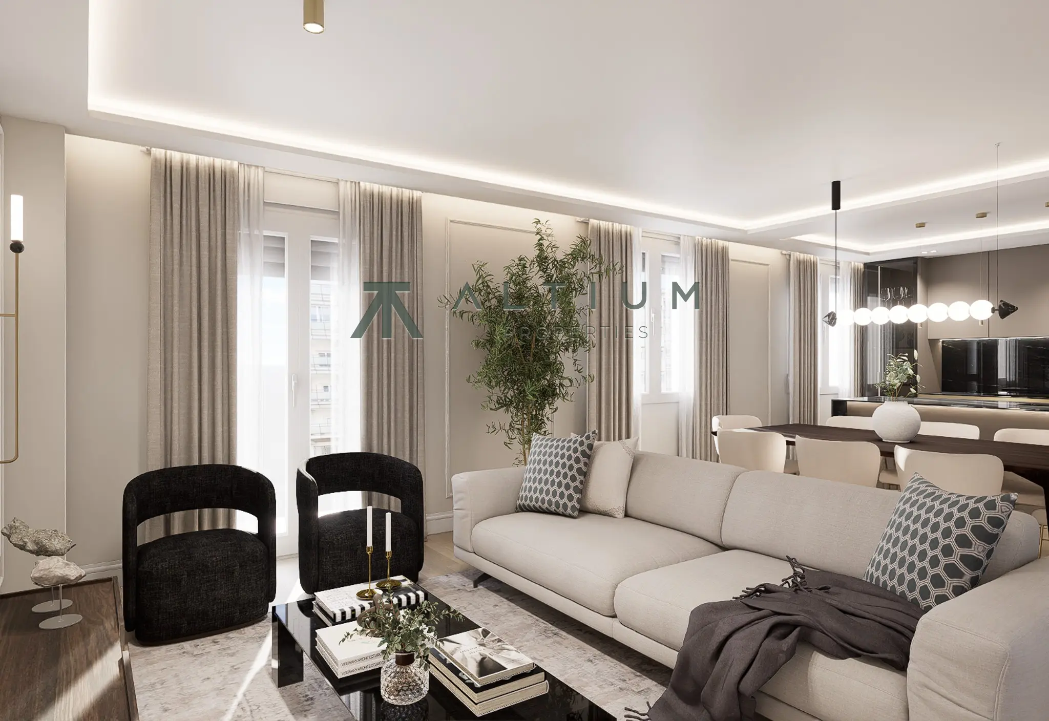 Balcón y perspectiva urbana desde una sexta planta de Lista