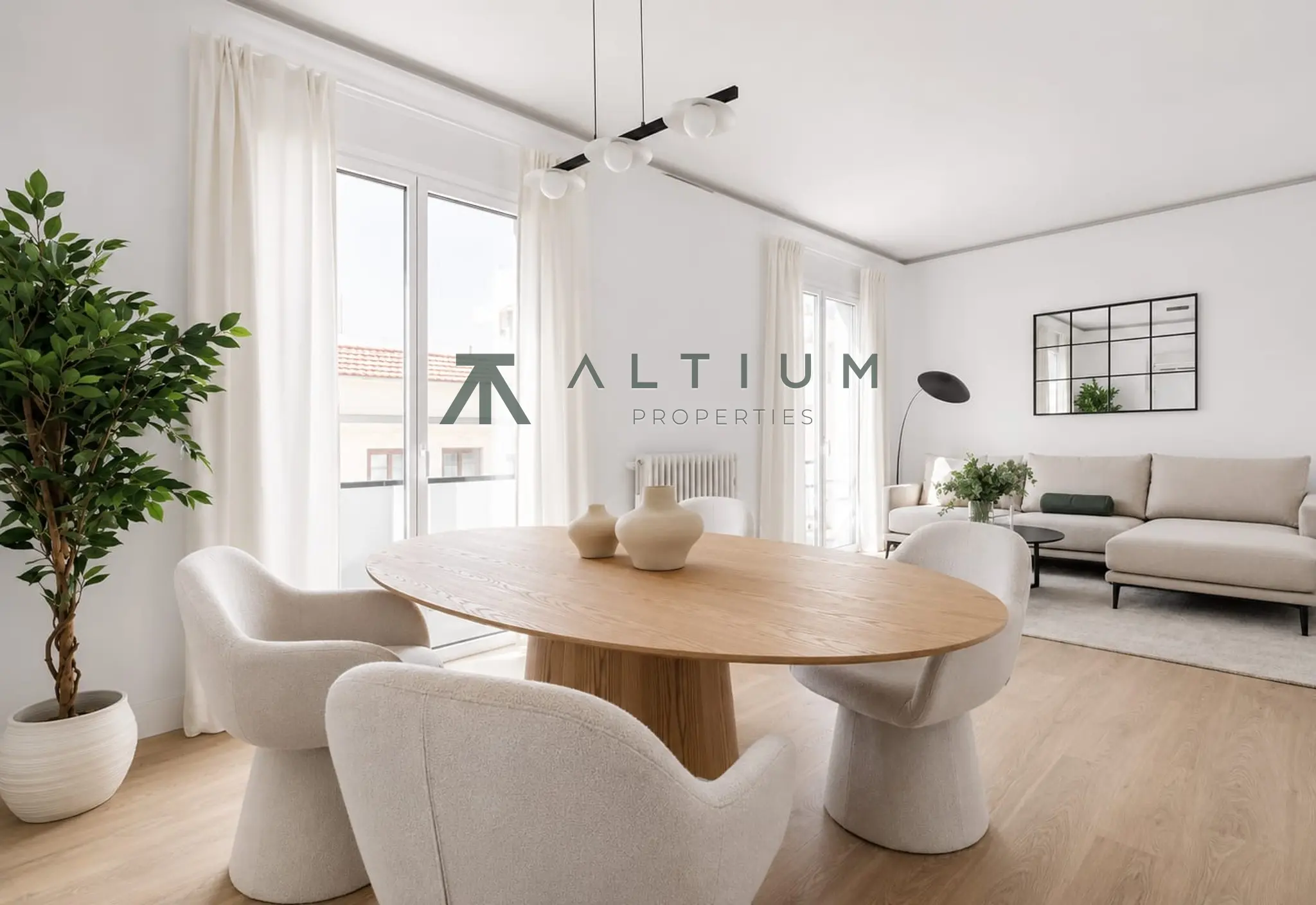 Piso de 2 dormitorios y 125 m2 en Barrio de Salamanca - Lista en venta — Cocina abierta y estilo sofisticado en Lista
