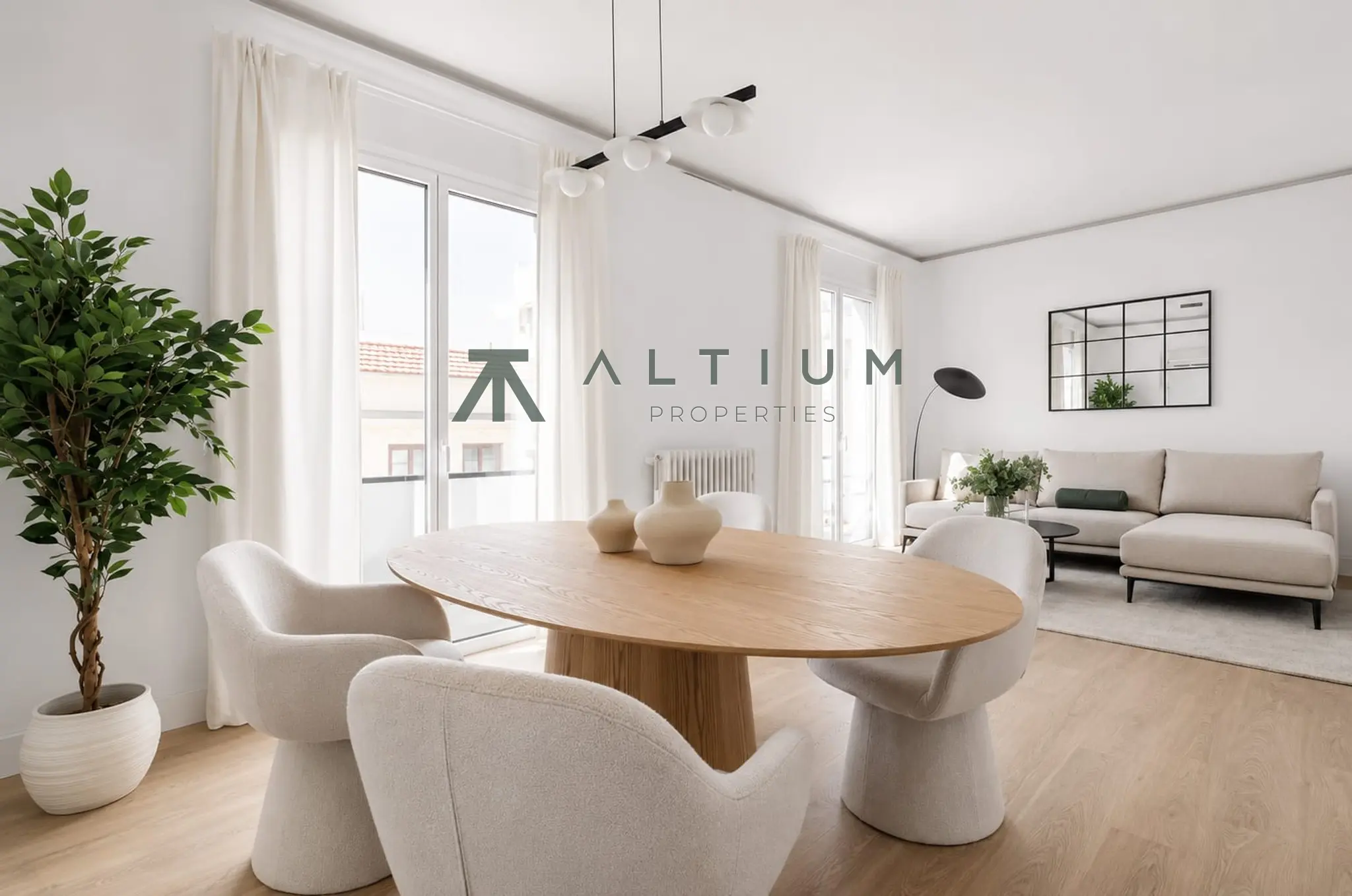 Piso de 2 dormitorios y 125 m2 en Barrio de Salamanca - Lista en venta — Cocina abierta y estilo sofisticado en Lista
