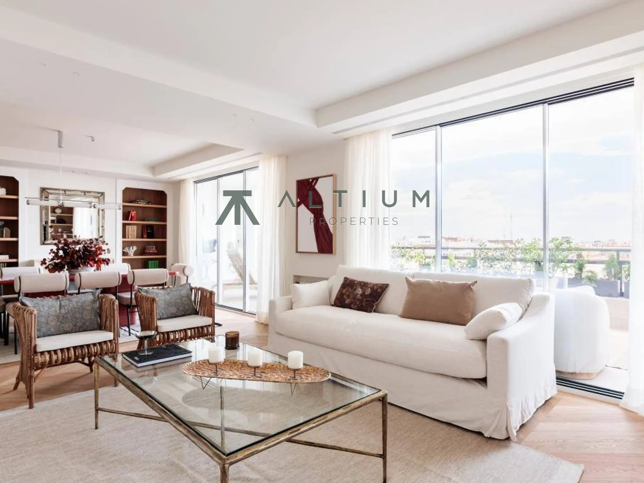 Octava planta, terraza sur y vistas abiertas en Lista