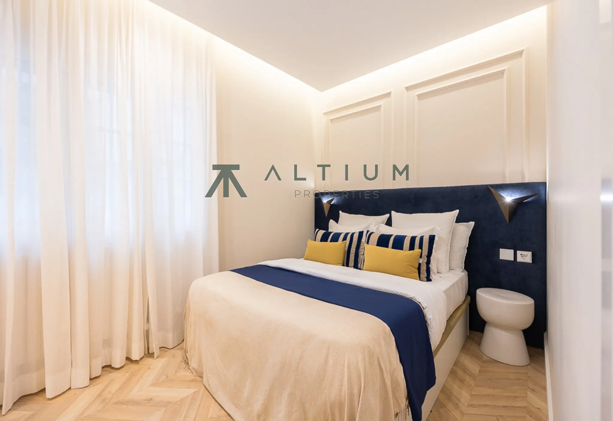 A generous living room, island kitchen and four double bedrooms