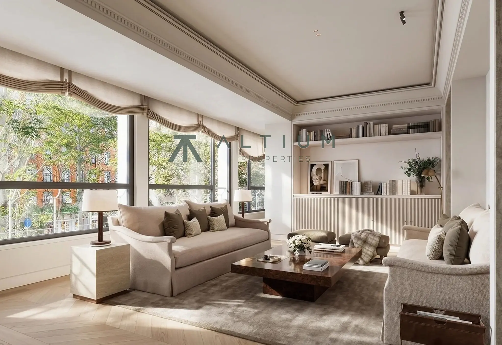 Una gran residencia con tres estancias de recepción en Velázquez