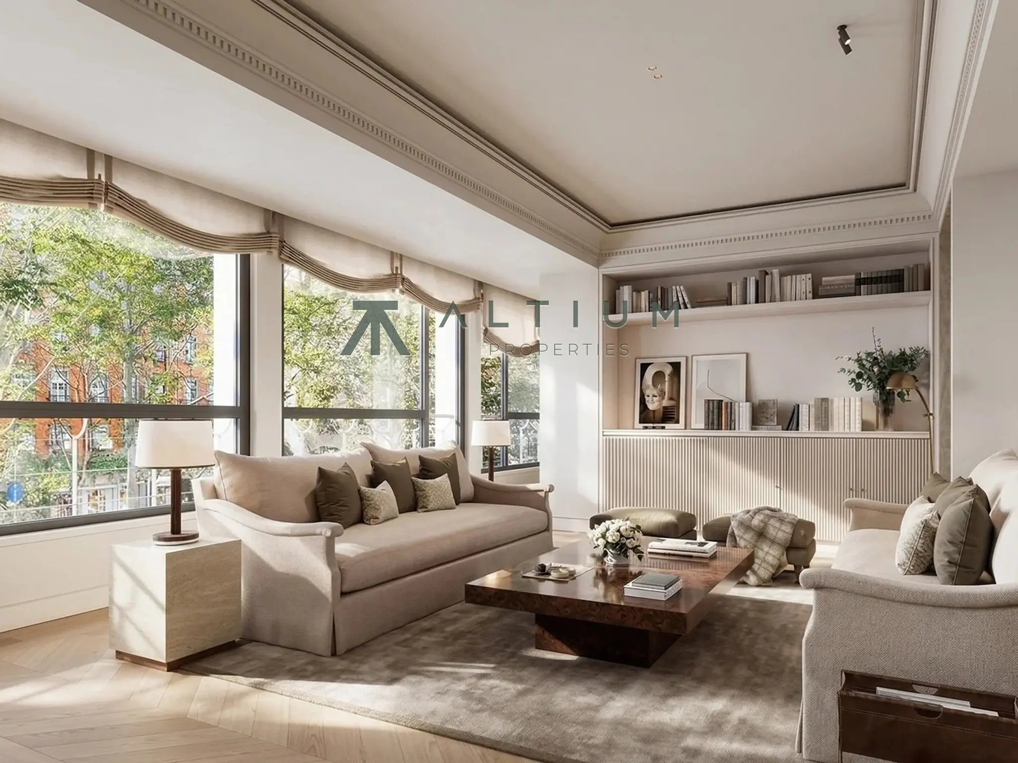 Una gran residencia con tres estancias de recepción en Velázquez