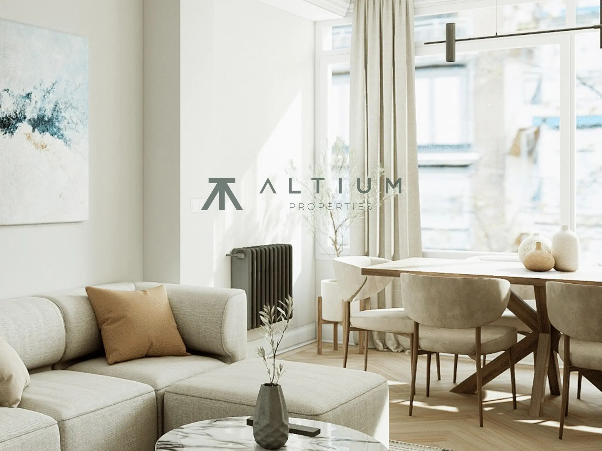 Dos dormitorios y 44 m² de terraza en Almagro