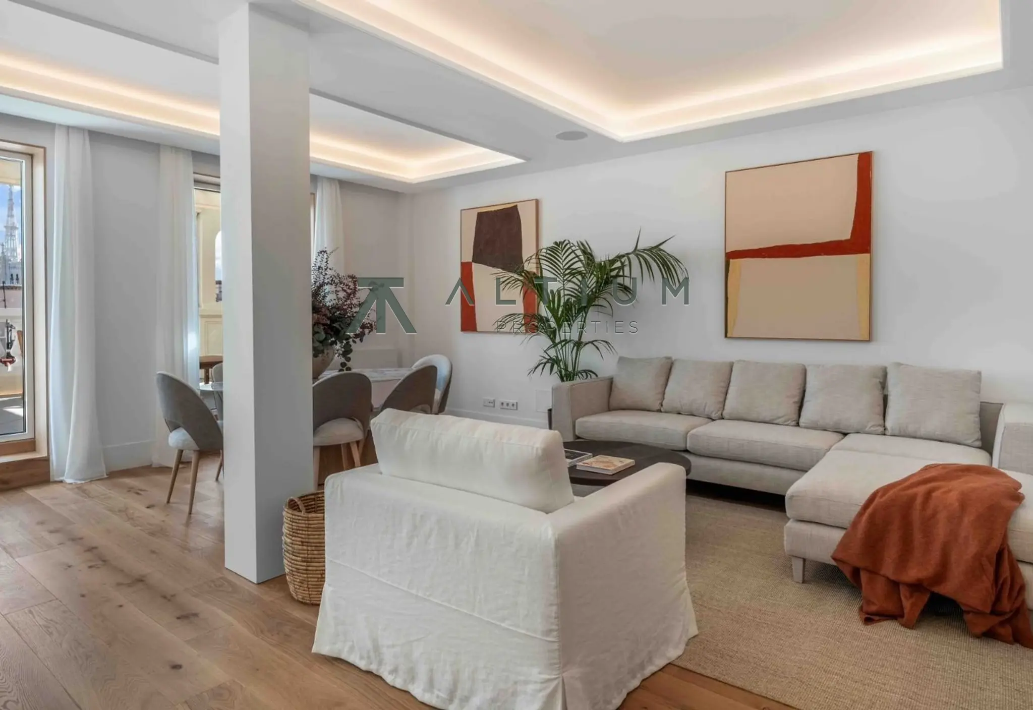 26 m² de terraza sobre los tejados de Recoletos
