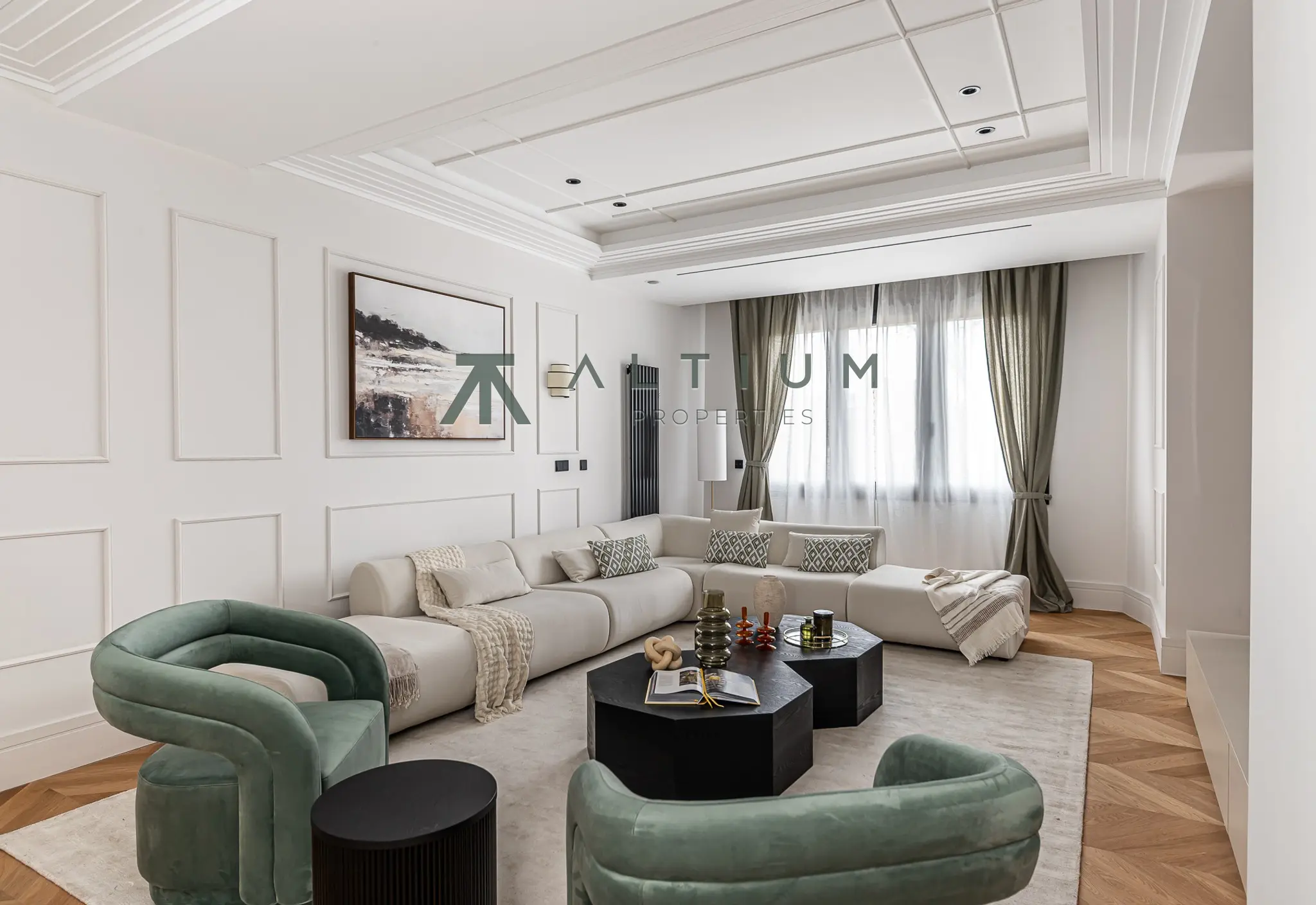 A 77 sqm living area within a grand Castellana residence