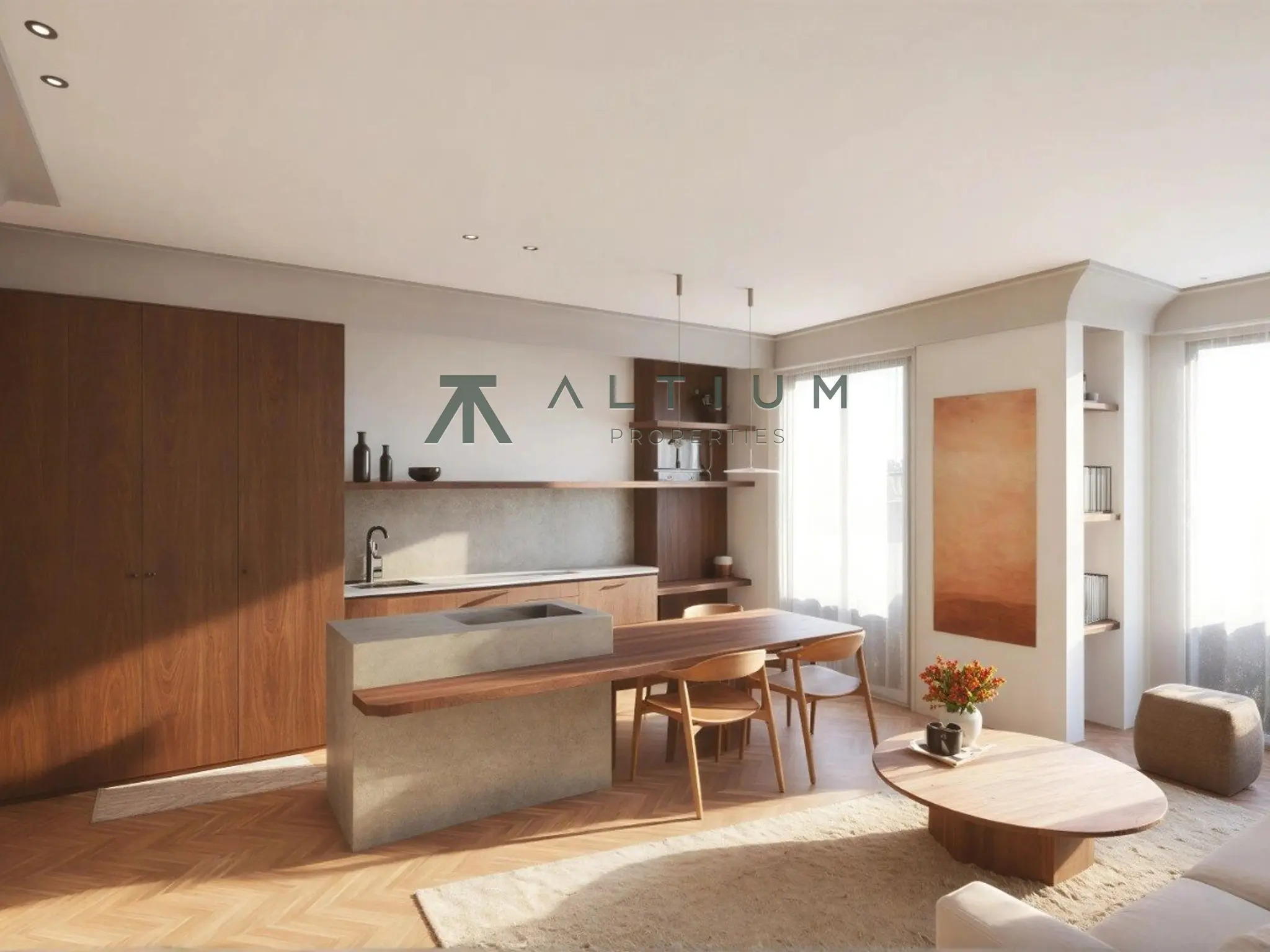 Tres balcones, espiga y diseño a medida en Cortes