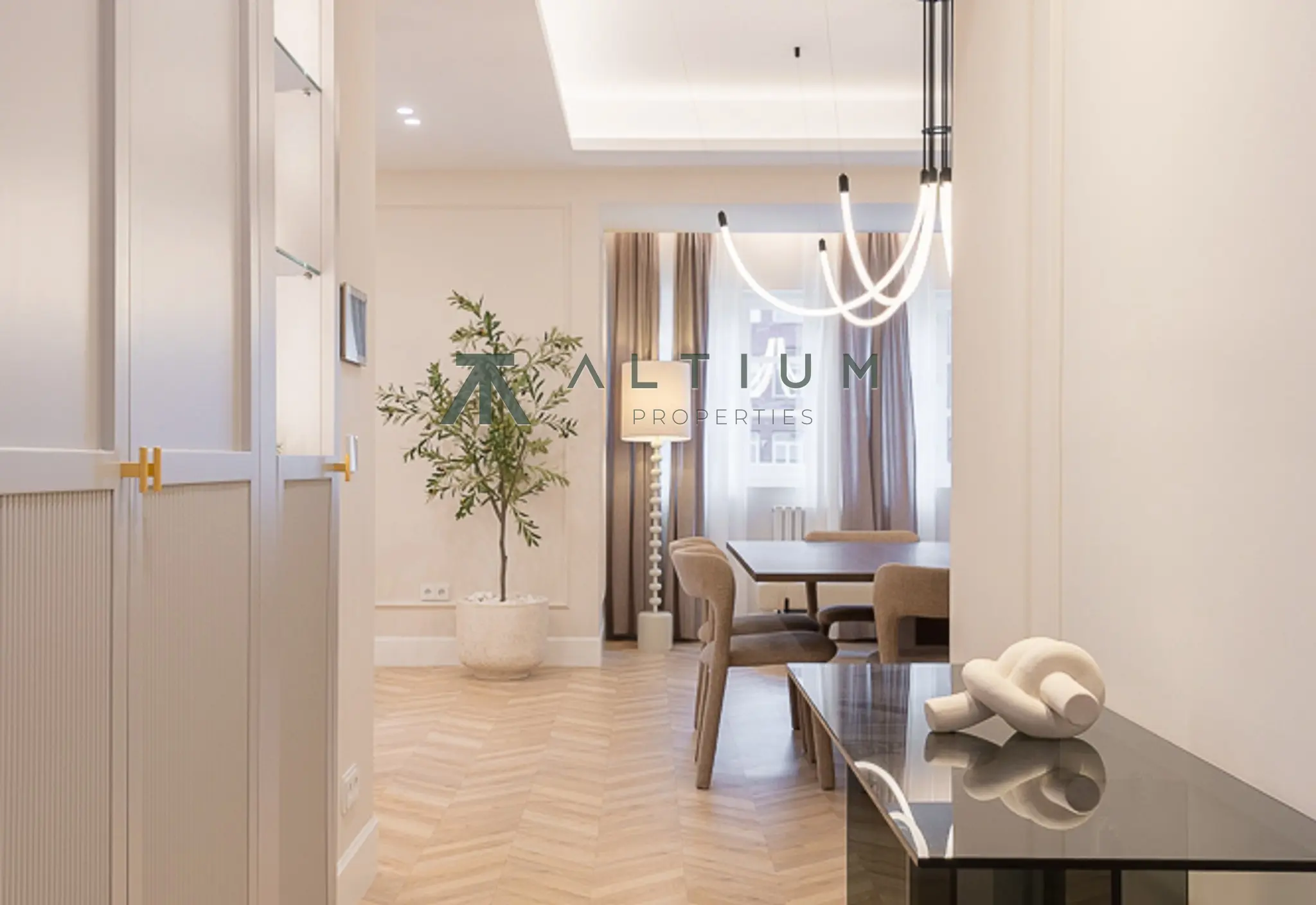 A generous living room, island kitchen and four double bedrooms