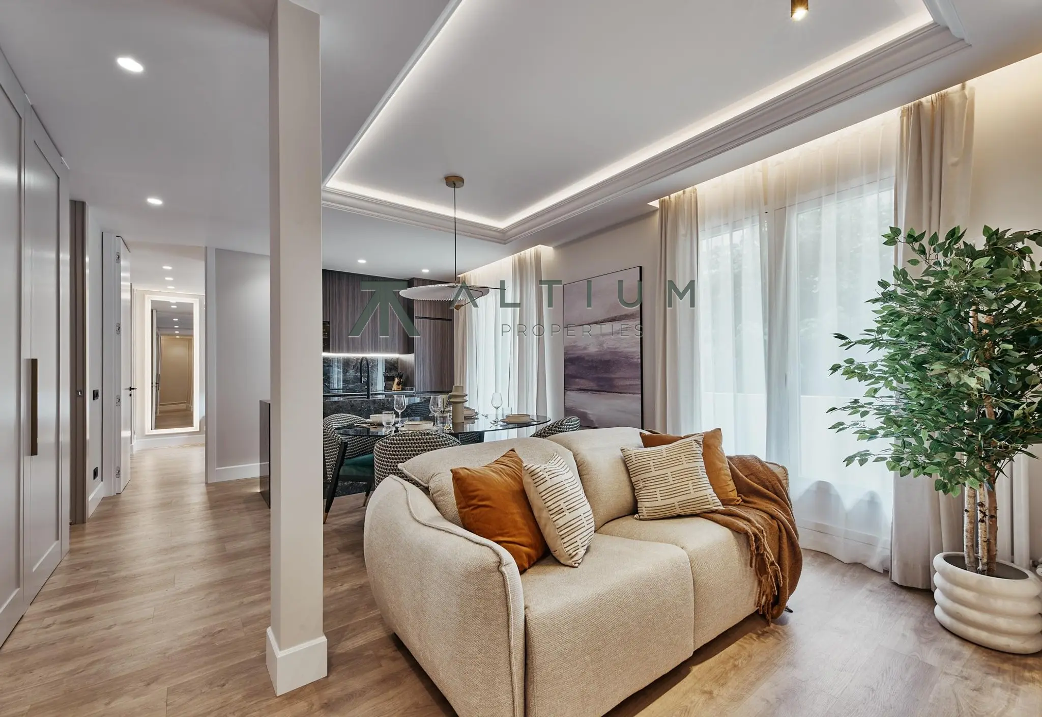 A third-floor home away from the noise