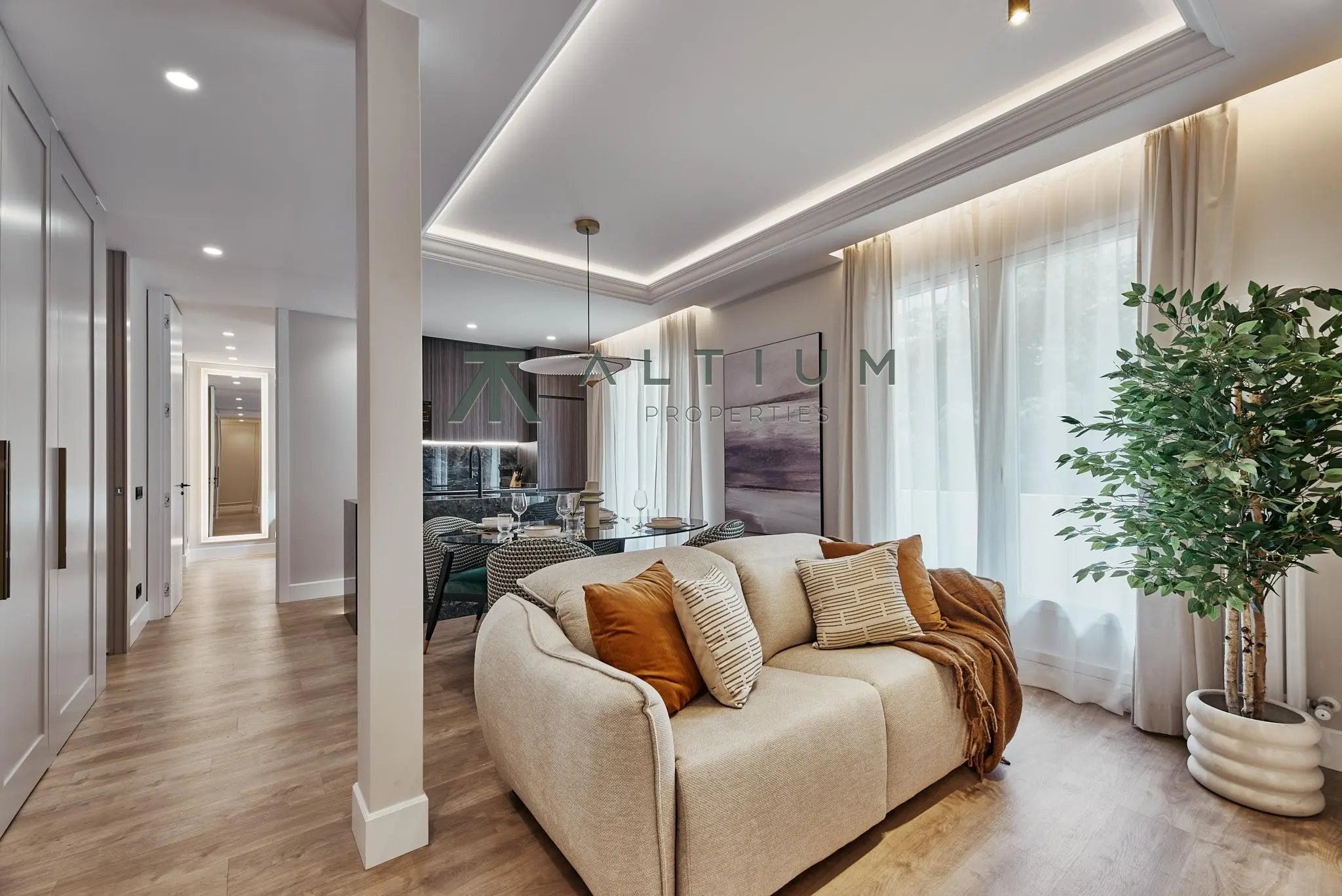 A third-floor home away from the noise