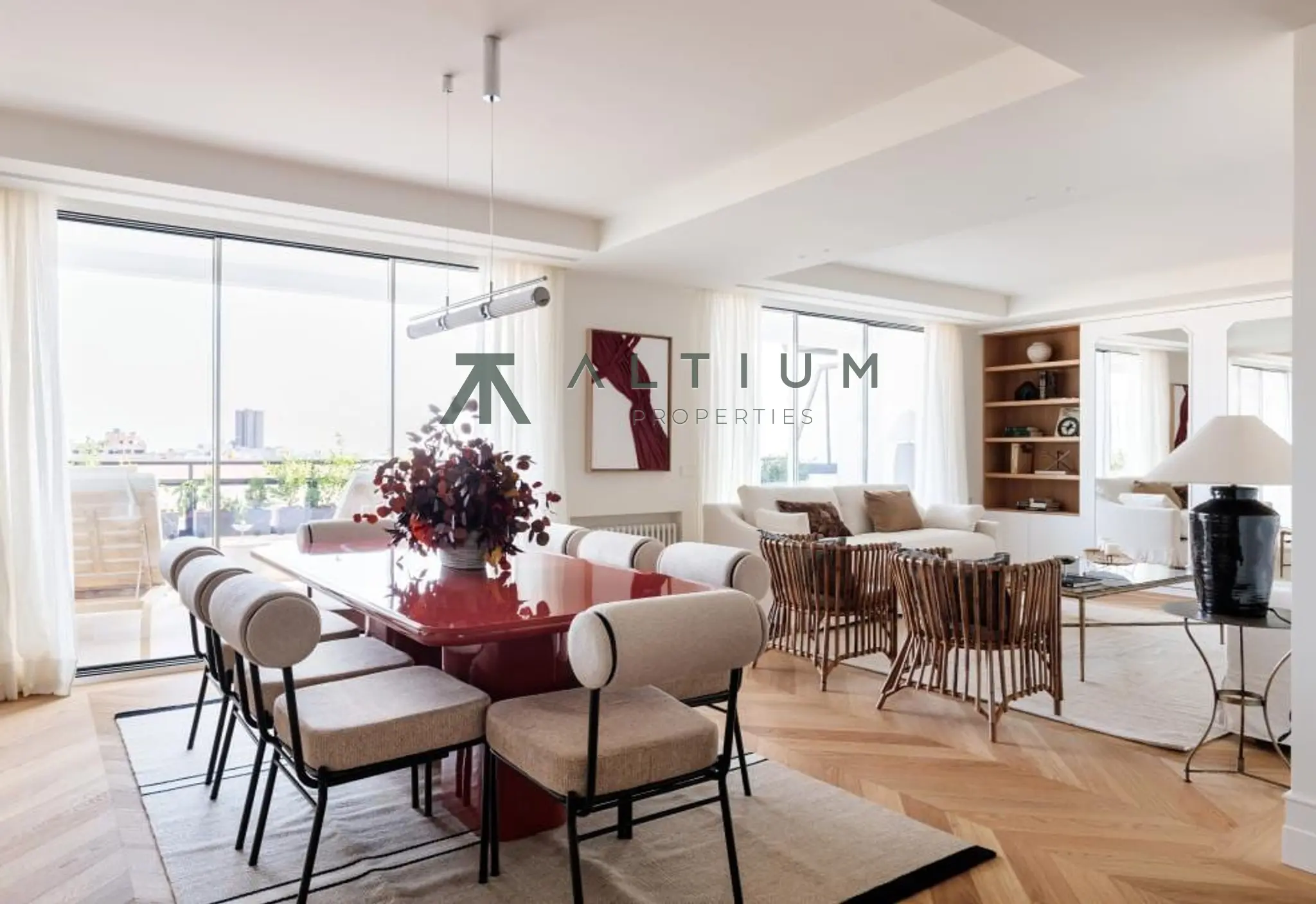 Octava planta, terraza sur y vistas abiertas en Lista