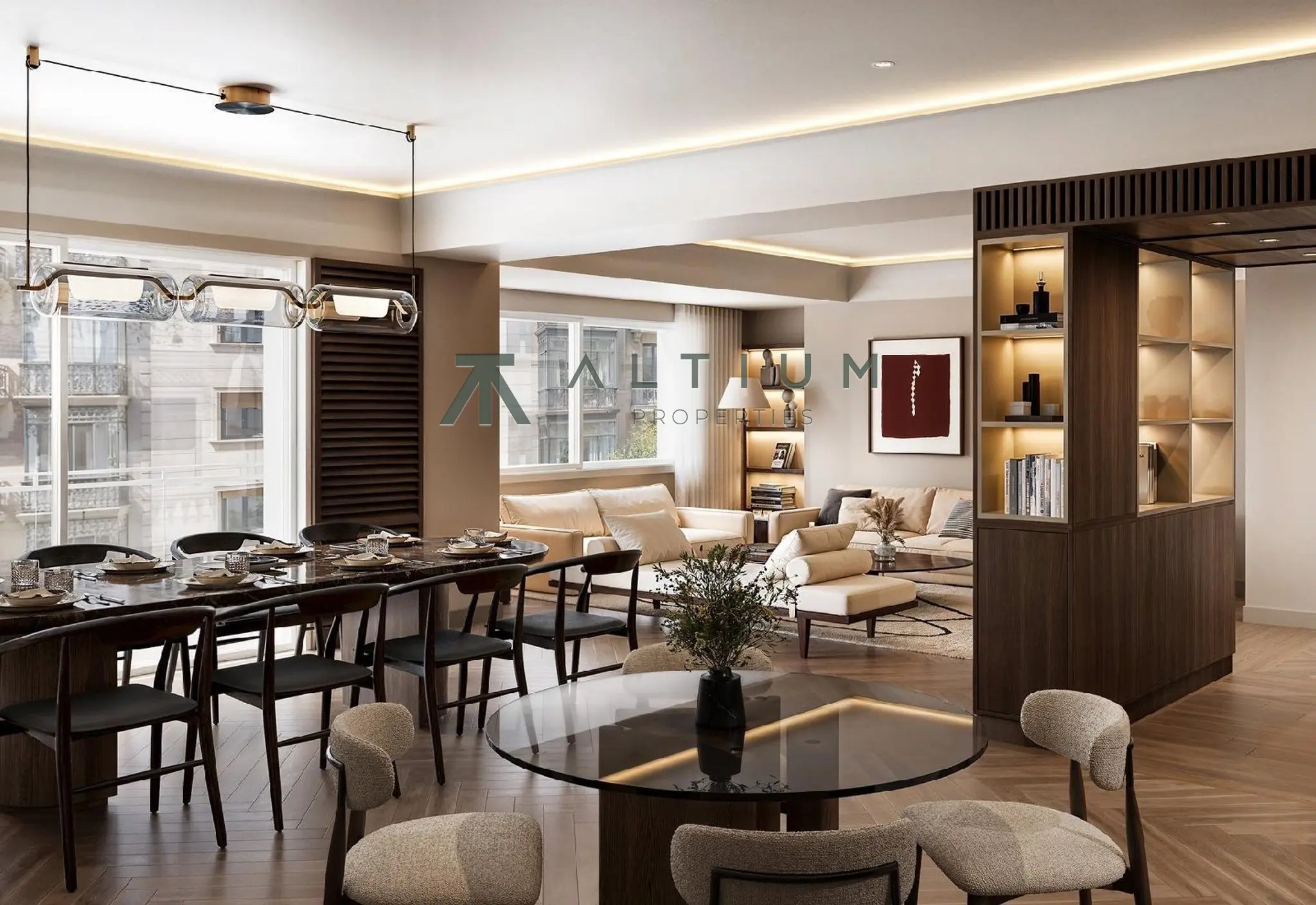 Salón, comedor y bar abiertos a toda la fachada de Almagro
