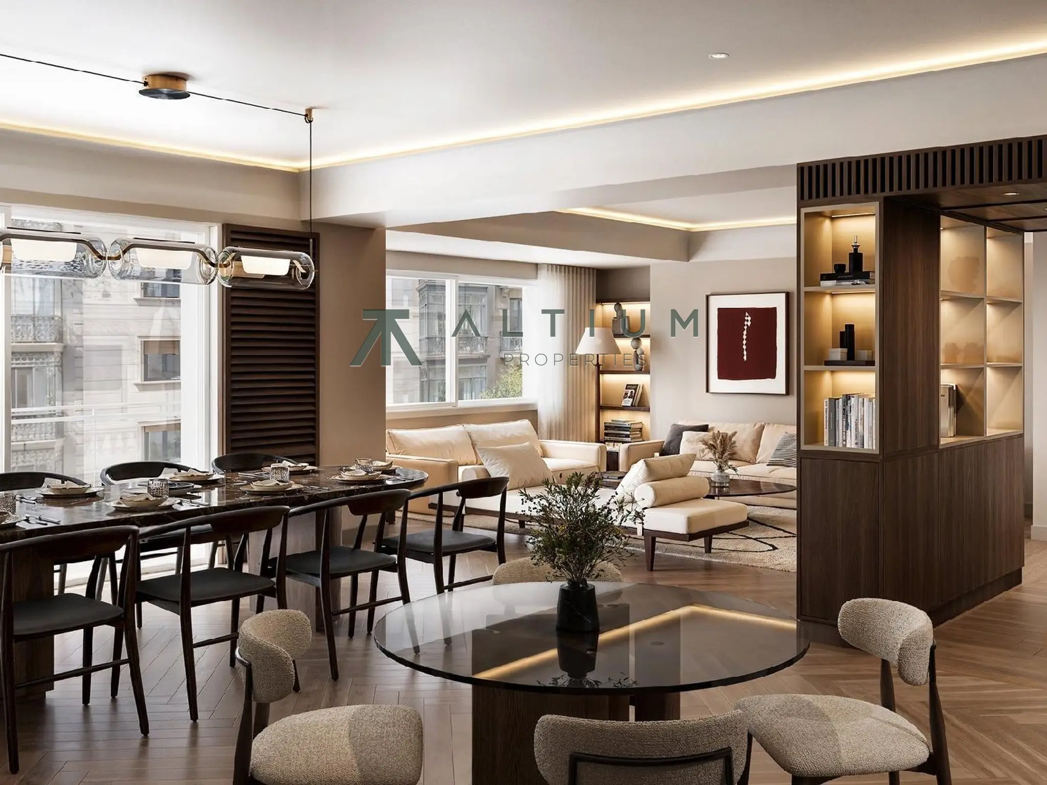 Salón, comedor y bar abiertos a toda la fachada de Almagro