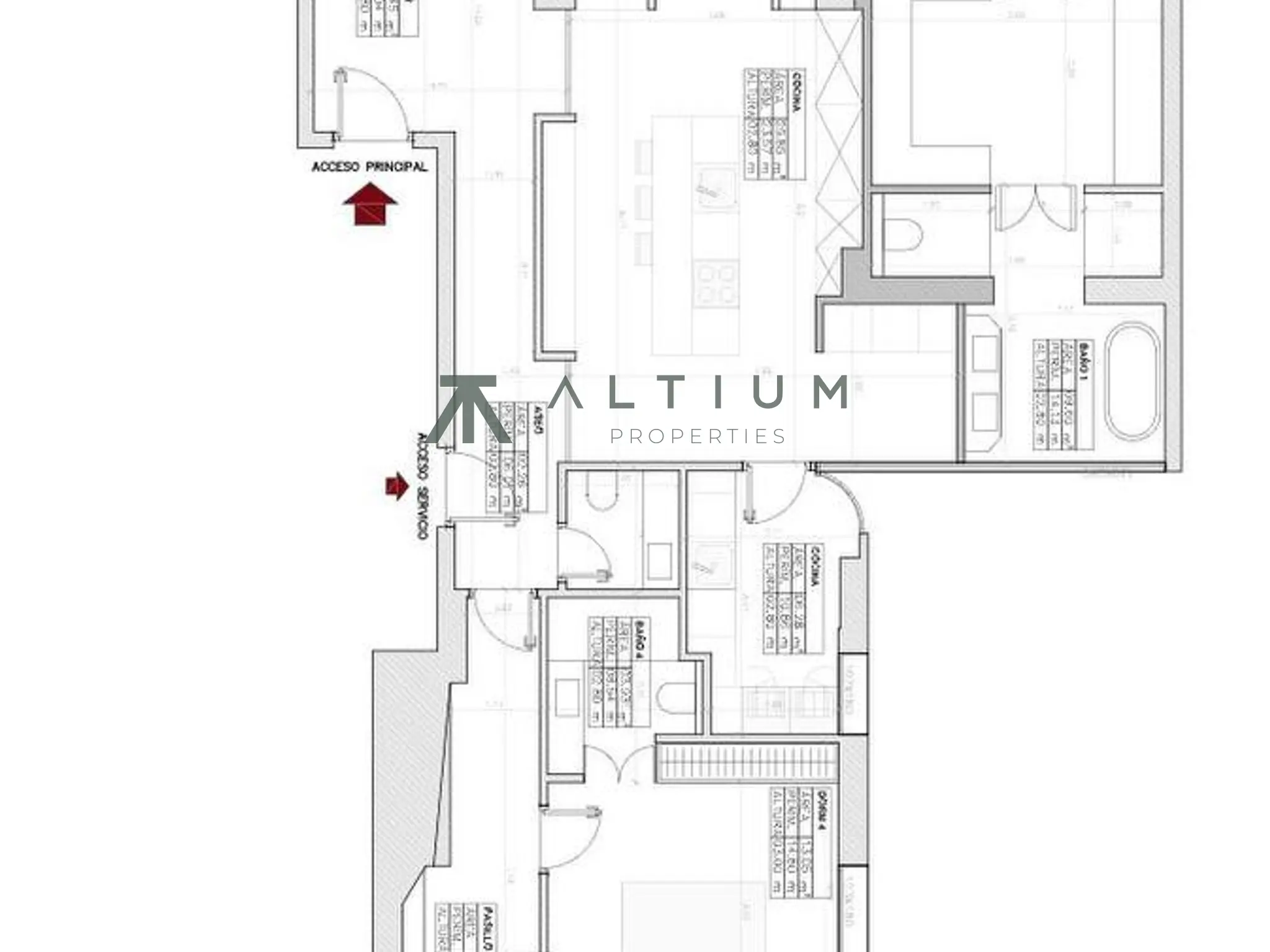 Cuatro suites y terraza en una quinta planta de Lista
