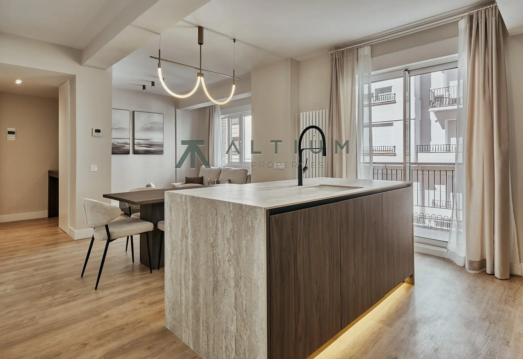 A renovated exterior-facing second-floor home in Lista