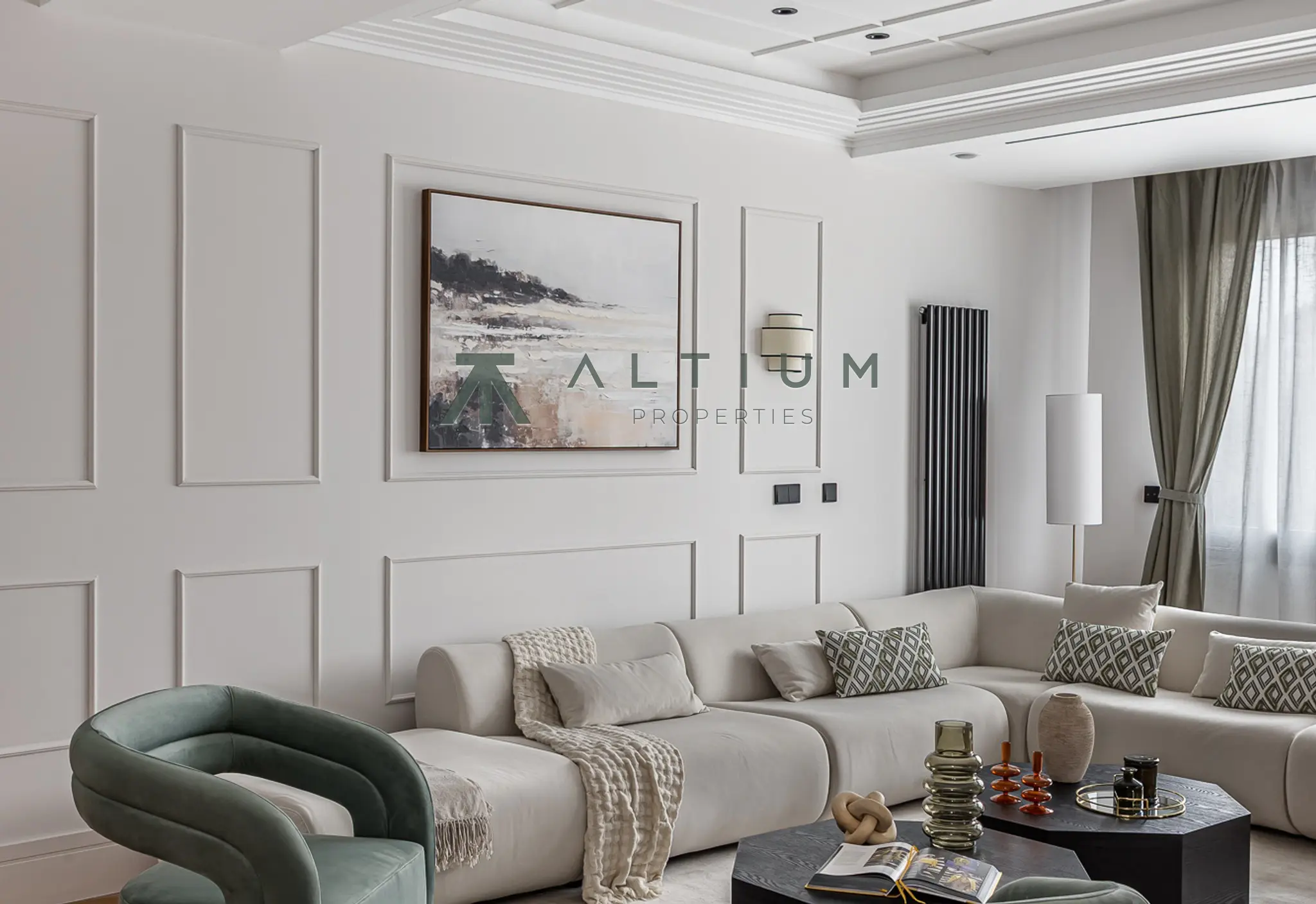 A 77 sqm living area within a grand Castellana residence