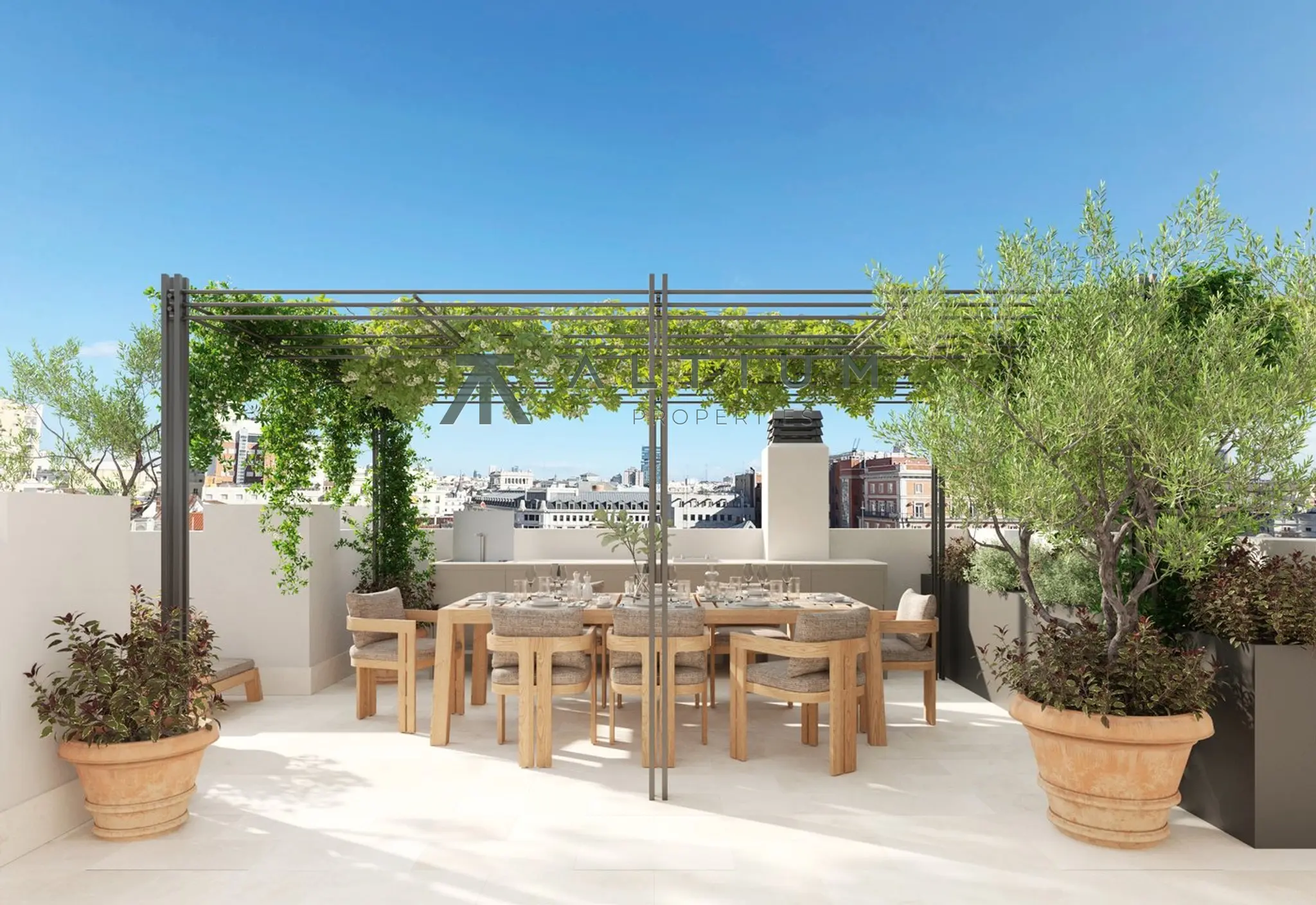 Ático dúplex Art Déco con 130 m² de terrazas en Cortes