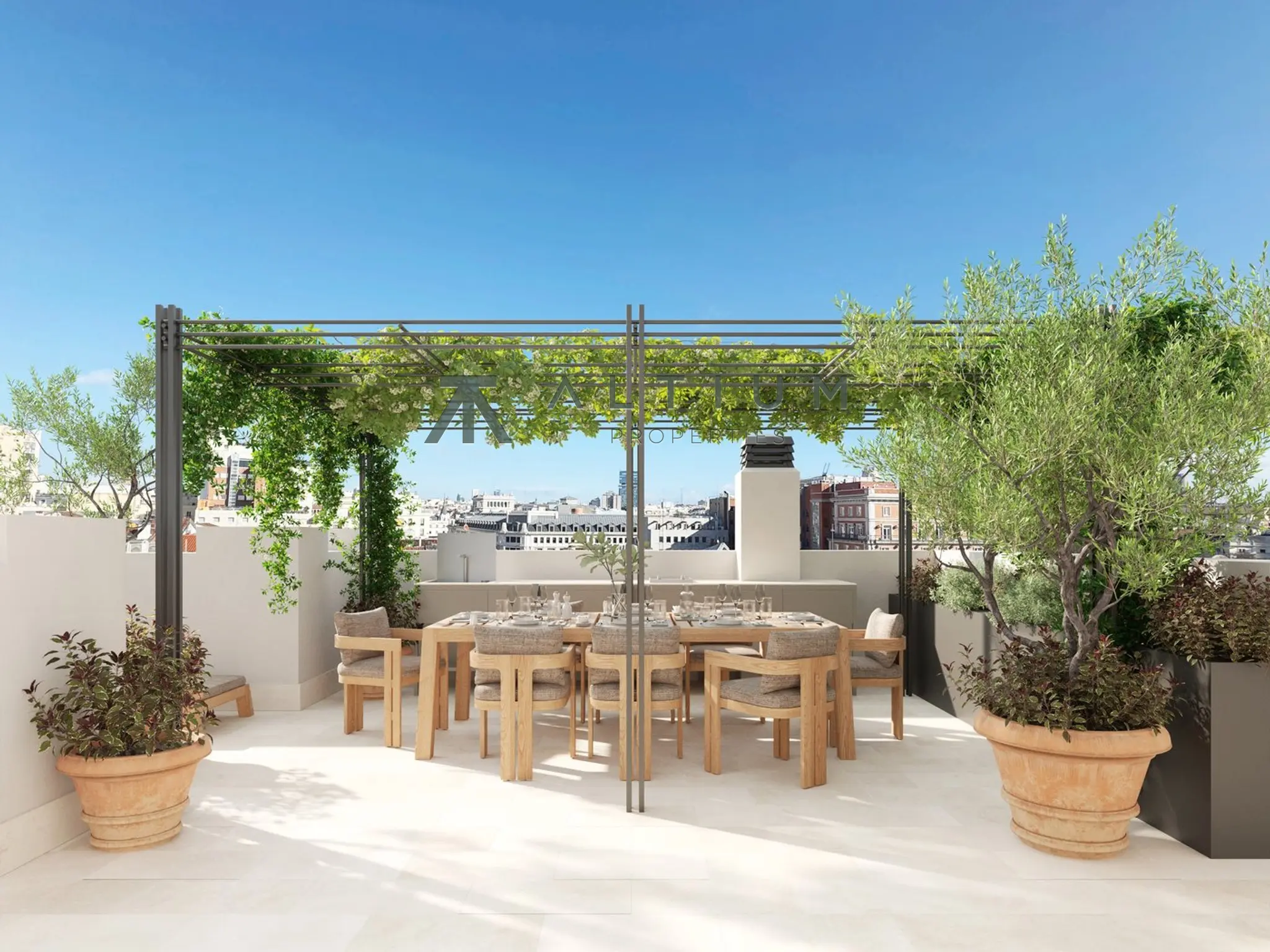 Ático dúplex Art Déco con 130 m² de terrazas en Cortes